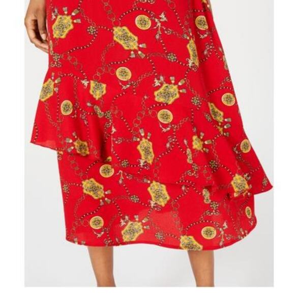 Speechless red chain print maxi dress SZ XSMALL New With Tags - Picture 3 of 11